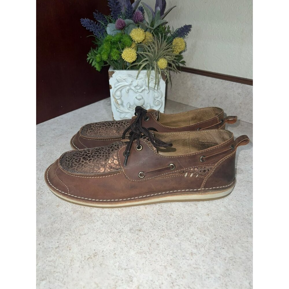 Womens Size 11 RANK 45 Leather & Textile Casual Shoes With Synthetic Outsole Bro